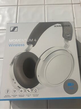 Sennheiser Momentum 4 Wireless Headphones — White and Gray